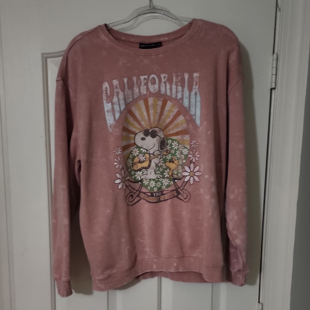 Peanuts Pink Sweatshirt